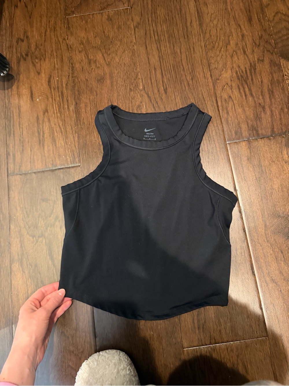 Nike Black Athletic Crop Tank Top